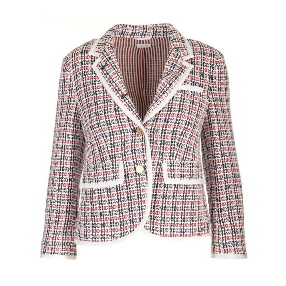 Thom Browne Women Cotton Tweed Blazer